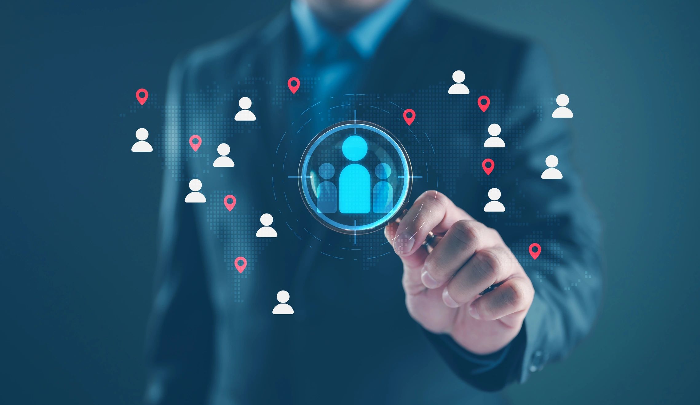 Diverse group of professionals ready for hire